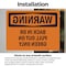 Signmission Back In Or Pull Out On Green Only OSHA Warning Sign, Vinyl Decal, 10in W x 7in L, 2PK OS-2PACK-WS-D-710-L-12468 - alternate 2